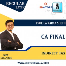 CA Final Indirect Tax By Prof. CA  karan sheth (New Syllabus For May2022/Nov2022and Onwards )