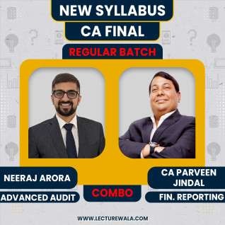 CA Parveen Jindal FR & Neeraj Arora Audit Combo regular Online Classes For CA Final: Online Classes. CA Parveen Jindal FR & Neeraj Arora Audit Combo regular Online Classes For CA Final: Online Classes.
