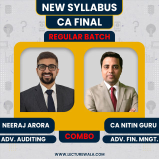 CA Nitin Guru AFM & Neeraj Arora Audit Combo Regular Online Classes : Online Classes   CA Nitin Guru AFM & Neeraj Arora Audit Combo Regular Online Classes : Online Classes