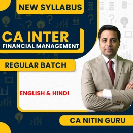 CA Nitin Guru Financial Management Regular Live Classes For CA Inter: Online Classes.