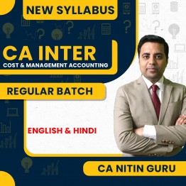 CA Nitin Guru Cost & Management Accounting Regular Live Classes For CA Inter: Online Classes.