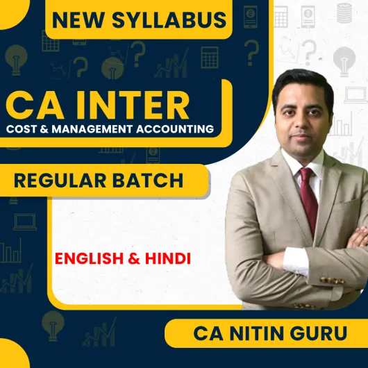 CA Nitin Guru Cost & Management Accounting Regular Online Classes For CA Inter: Online Classes.