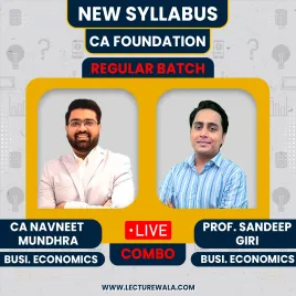 CA Navneet Mundhra and Prof. Sandeep Giri Business Economics Live Batch by navin classes 
