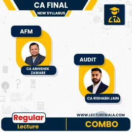 CA Final Combo AFM & AUDIT Regular New Batch By CA Rishabh Jain and CA Abhishek Zaware : Online Classes  CA Final Combo AFM & AUDIT Regular New Batch By CA Rishabh Jain and CA Abhishek Zaware : Online Classes