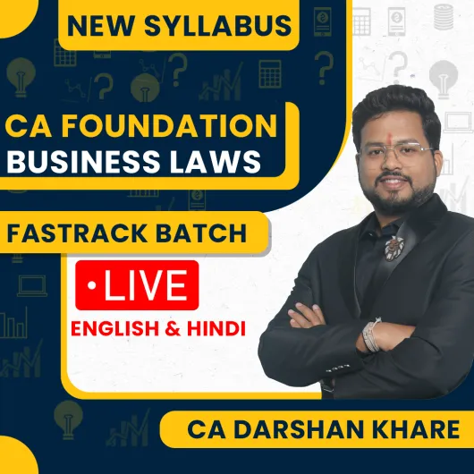CA Darshan Khare Business Laws Bridge Batch (Fastrack) For CA Foundation: Google Drive & Live Classes. CA Darshan Khare Business Laws Bridge Batch (Fastrack) For CA Foundation: Google Drive & Live Classes.
