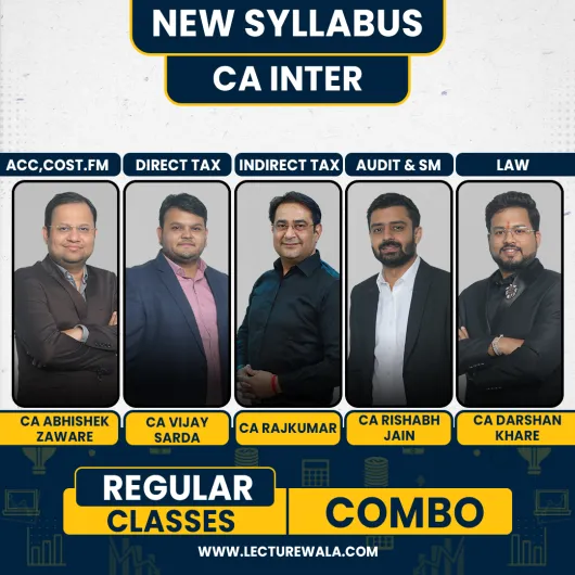 CA Inter New Syllabus Both Group - 1 Combo Regular Classes By Ekatvam Academy : Google Drive & Pendrive Classes