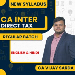 CA Vijay Sarda Direct Tax Regular Online Classes For CA Inter: Google Drive & Pendrive Classes