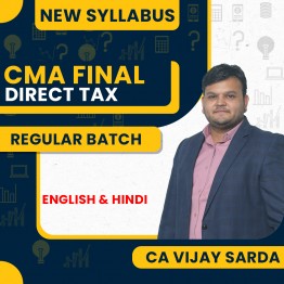 CA Vijay Sarda Direct Tax Regular Online Classes For CMA Final: Pen Drive / Google Drive Classes