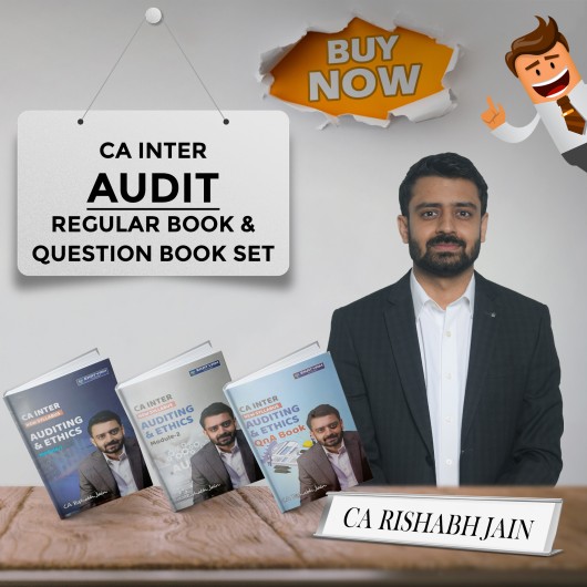 CA Rishabh Jain Auditing & Ethics Book Set For CA Inter: Study Material