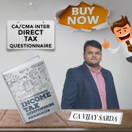 CA Vijay Sarda Direct Tax Questionnaire For CA/CMA Inter: Study Material