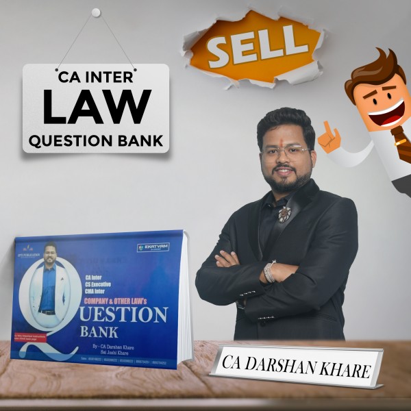 CA Darshan Khare Corporate & Other Law Question Bank For CA Inter: Study material.
