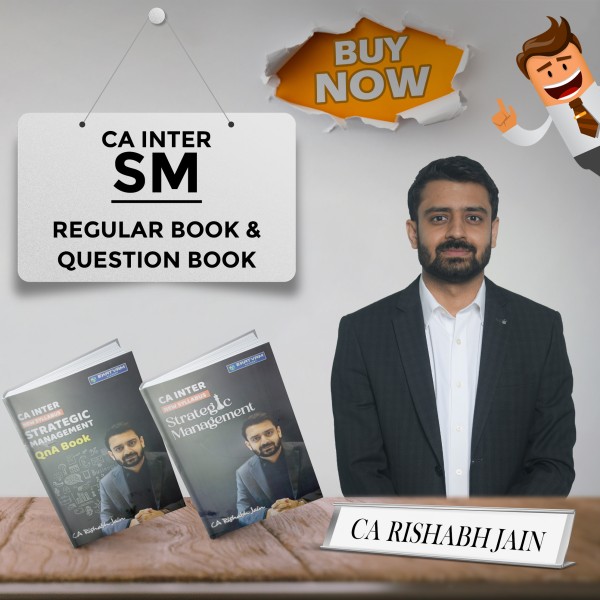 CA Rishabh Jain Strategic Management Book Set For CA Inter: Study Material