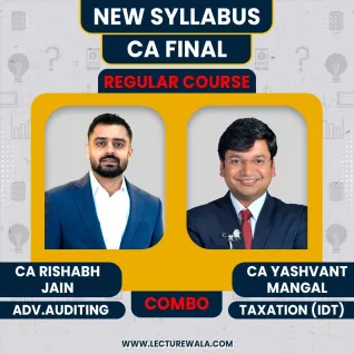 CA Rishabh jain Advanced Auditing & CA Yashvant Mangal Indirect Tax Laws Regular Combo Classes For CA Final CA Rishabh jain Advanced Auditing & CA Yashvant Mangal Indirect Tax Laws Regular Combo Classes For CA Final