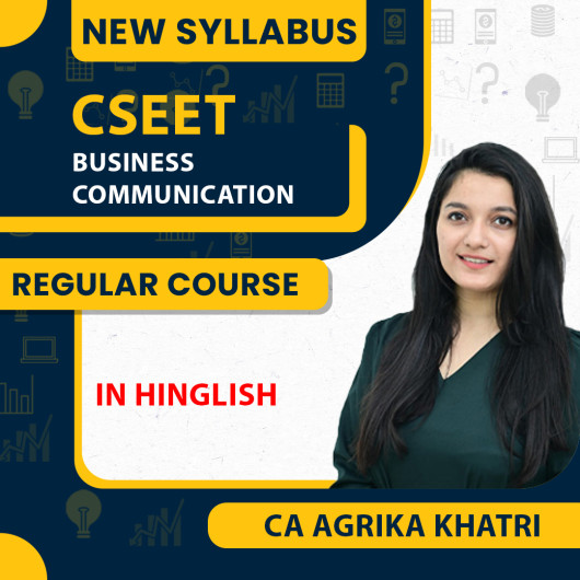 CA Agrika Khatri Business Communication Regular Classes For CSEET : Pen Drive / Online Classes CA Agrika Khatri Business Communication Regular Classes For CSEET : Pen Drive / Online Classes