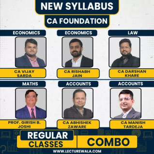 Ekatvam Academy All Subjects Combo Regular Online Classes For CA Foundation: Google Drive & Pendrive Classes.