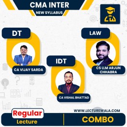CMA Inter Law & Ethics & DT & IDT New Syllabus Regular Full Course By CS LLM Arjun Chhabra & CA Vijay Sarda & CA Vishal Bhattad : Pen Drive / Online Classes