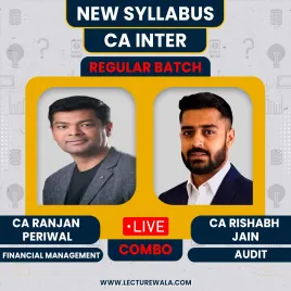 CA Ranjan Periwal &amp; CA Rishabh Jain Financial management &amp; Audit Regular Online Combo Classes For CA Inter