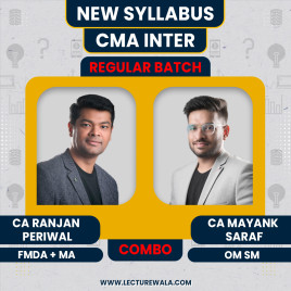 CA Ranjan Periwal FM-DA and Management Accounting &amp; CA Mayank Saraf OM-SM Combo Regular Batch For CMA Inter 