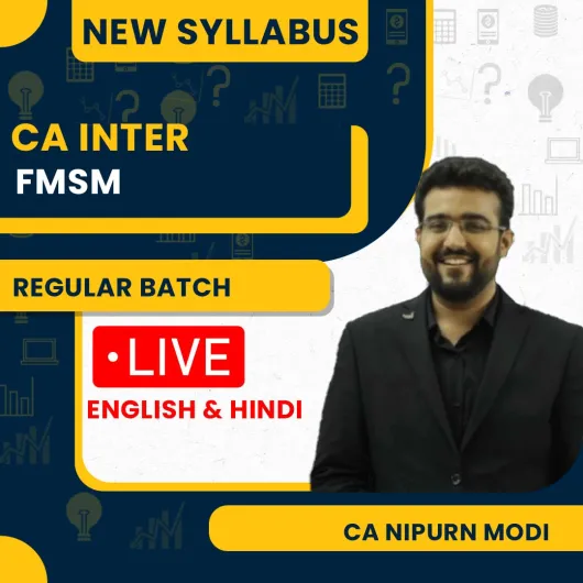 CA Nipurn Modi FMSM Regular Online Classes For CA Inter CA Nipurn Modi FMSM Regular Online Classes For CA Inter