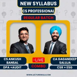 CS Professional Module - 1 Combo With CSR & Social Governance Regular Course New Syllabus By CS GD SALUJA ,CS ANKUSH BANSAL: CS Professional Module - 1 Combo With CSR & Social Governance Regular Course New Syllabus By CS GD SALUJA ,CS ANKUSH BANSAL:
