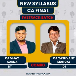 CA Vijay Sarda Direct Taxation & CA Yashvant Mangal Indirect Taxation Fastrack Batch Combo For CA Final CA Vijay Sarda Direct Taxation & CA Yashvant Mangal Indirect Taxation Fastrack Batch Combo For CA Final