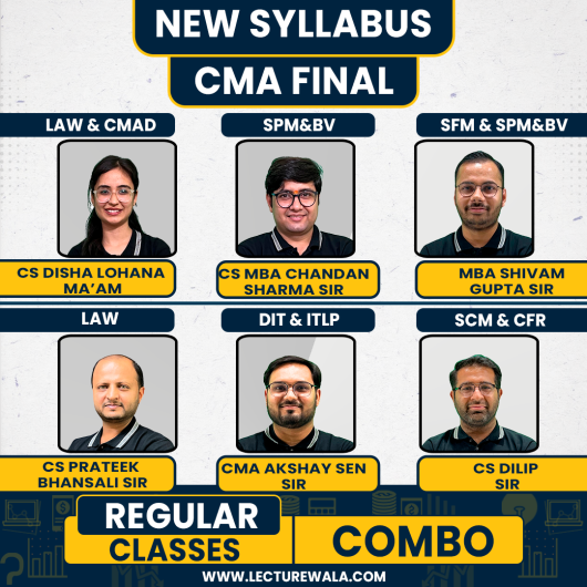 Gyan Sagar Classes Both Group All Subjects Regular Combo Classes for CMA Final Online Classes