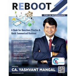 Pre Booking of CA Inter New Book 'GST ReBoot' by CA. Yashvant Mangal sir : Study Material.