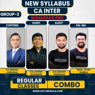 Ekagrata CA Group-2 Regular live + Recorded Mahapack Pro Combo Classes For CA Inter