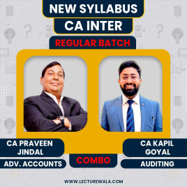 CA Kapil Goyal Audit & CA Parveen Jindal Adv. Acc. Combo Regular Online Classes For CA Inter: Google Drive / Pen Drive  CA Kapil Goyal Audit & CA Parveen Jindal Adv. Acc. Combo Regular Online Classes For CA Inter: Google Drive / Pen Drive