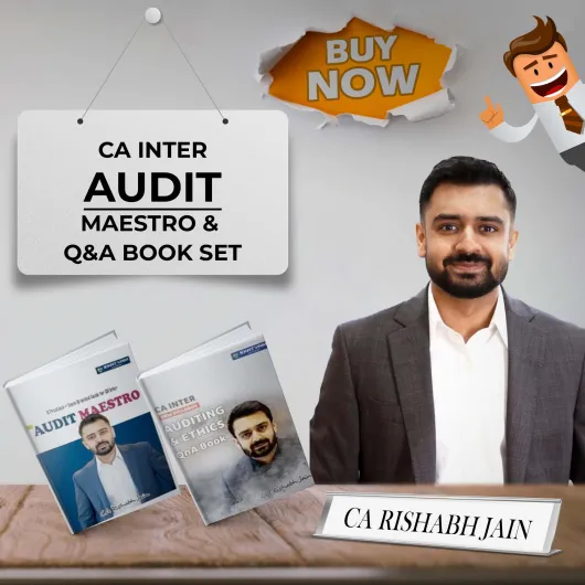 CA Rishabh Jain Auditing & Ethics Maestro Book + QnA Book For CA Inter: Study Material