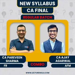 CA Parveen Sharma Financial Reporting (FR) & CA Ajay Agarwal AFM Regular Online Classes For CA Final : Google Drive / Pendrive