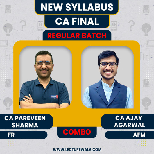 CA Parveen Sharma Financial Reporting (FR) & CA Ajay Agarwal AFM Regular Online Classes For CA Final : Google Drive / Pendrive