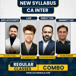 CA Inter Group 1 Regular Combo Classes By CA Bhanwar Borana, CA Rajkumar, CA Harsh Gupta & CA Vipul Dhall