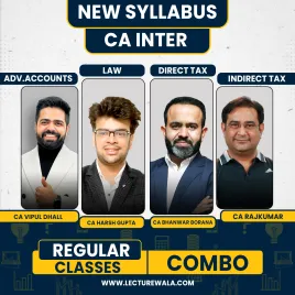 CA Inter Group 1 Regular Combo Classes By CA Bhanwar Borana, CA Rajkumar, CA Harsh Gupta &amp; CA Vipul Dhall