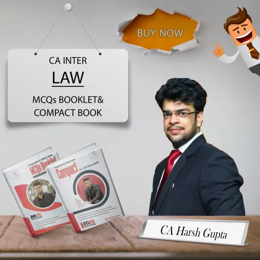 CA Harsh Gupta Corporate & Other Laws MCQs Book & Compact Book Set For CA Inter: Study Material