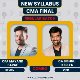 CMA Final Combo - CFR &amp; SPM-BV (Regular Batch) By CA Bishnu Kedia &amp; CA CFA Mayank Saraf