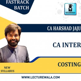 CA Inter Cost  & Management Accounting   New Syllabus Crash Course free test series by CA Harshad Jaju : Pen Drive / Online Classes