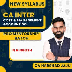 CA Harshad Jaju Cost & Management Accounting LIVE PRO Mentorship Batch For CA Inter : Online Classes