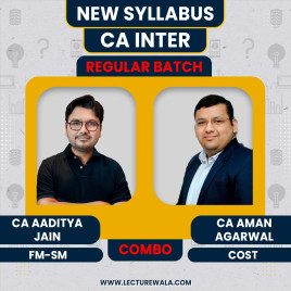 CA Aman Agarwal Cost &amp; CA Aaditya Jain FM-SM Combo Regular Live Classes For CA Inter: Google Drive &amp; Pen drive Classes