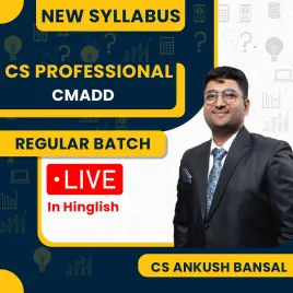 CS Ankush Bansal CMADD New Syllabus Regular Classes For CS Professional: Live/ recordedClasses. CS Ankush Bansal CMADD New Syllabus Regular Classes For CS Professional: Live/ recordedClasses.