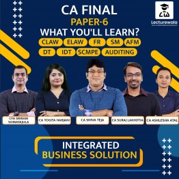 Indigo Learn Integrated Business Solution (IBS) In English Regular Batch  For CA Final: Online Classes