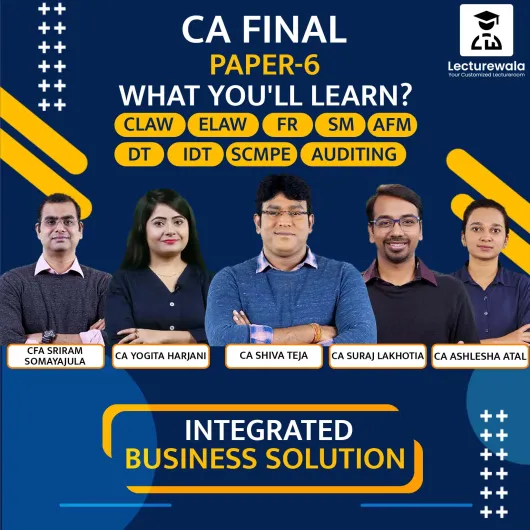 Indigo Learn Integrated Business Solution (IBS) In English Regular Batch For CA Final: Online Classes