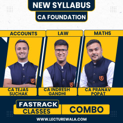 CA Tejas Suchak , CA Indresh Gandhi & CA Pranav Popat Accounts , Law & Maths Fastrack Cource For CA Foundation