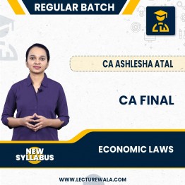 CA final Economic Laws New Syllabus In English Regular Course By CA Ashlesha Atal: ONLINE CLASSES.