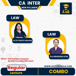 CA CS Yogita Harjani & CA Ashlesha Atal Corporate and Other Laws New Syllabus Regular Batch For CA Inter : Online Classes