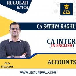 CA Inter Accounts In English Regular Course By CA Sathya Raghu : ONLINE CLASSES.