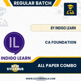 CA Foundation Combo In English Regular Course Without Books By Indigolearn: ONLINE CLASSES.