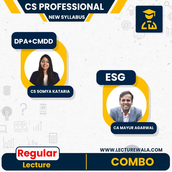 CS Professional New syllabus module 1 combo (ESG+DPA+CMDD) : Video Lecture + Study Material by Inspire Academy