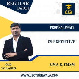 CS Executive Combo(FMSM + CMA ) by Prof. Raj Awate : Pendrive/Online classes.