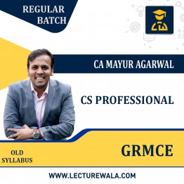  CS Professional Governance Risk Management Compliances and Ethics by CA Mayur Agarwal: Pendrive / Online classes.